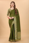 Dhruvi Designer Jacquard Vichitra Silk Sarees Wholesale Market In Surat With Price